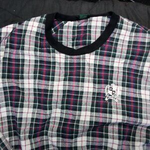 Vintage AM Player Plaid Golf Pullover Windbreaker Jacket